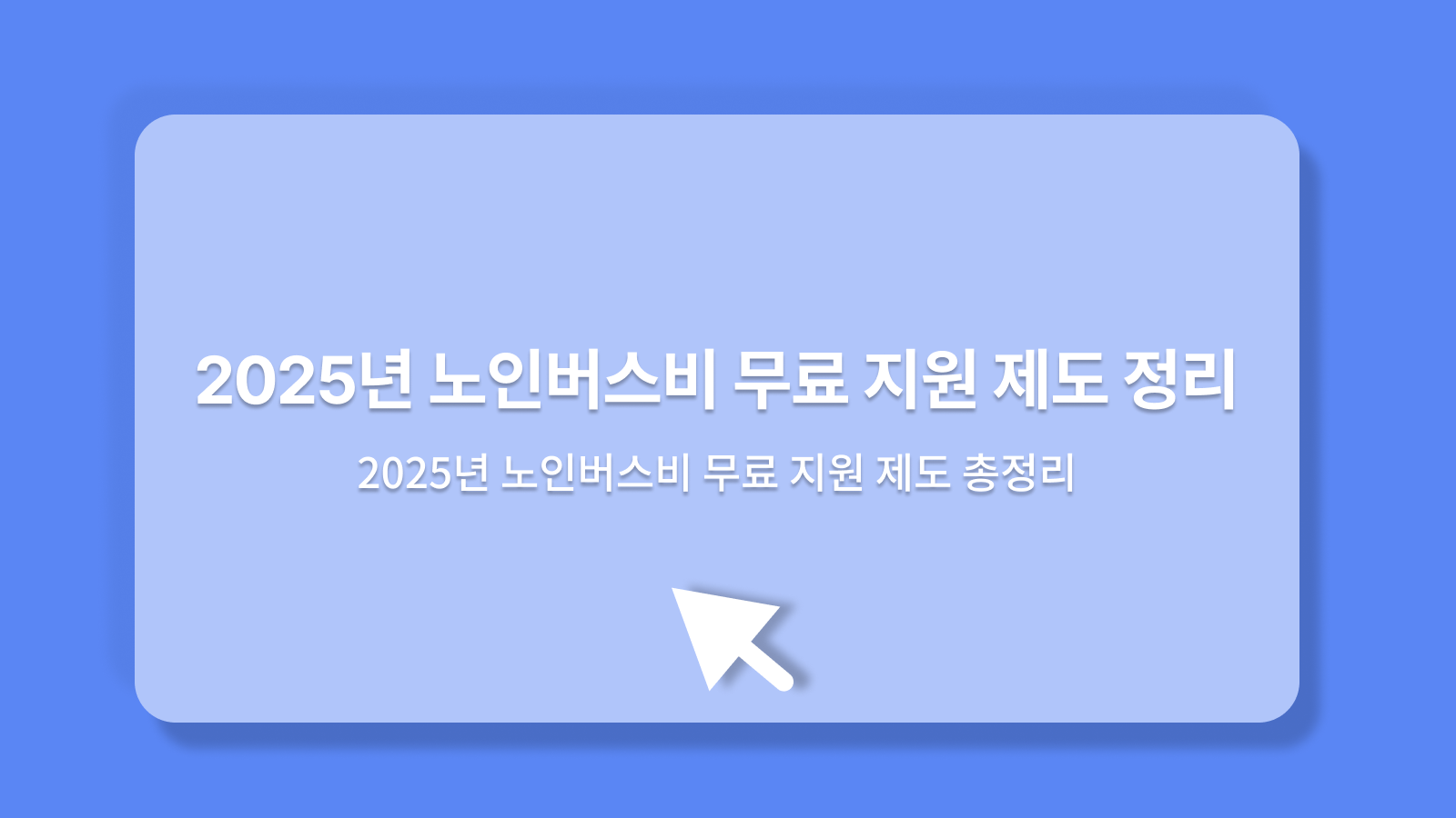 노인버스비