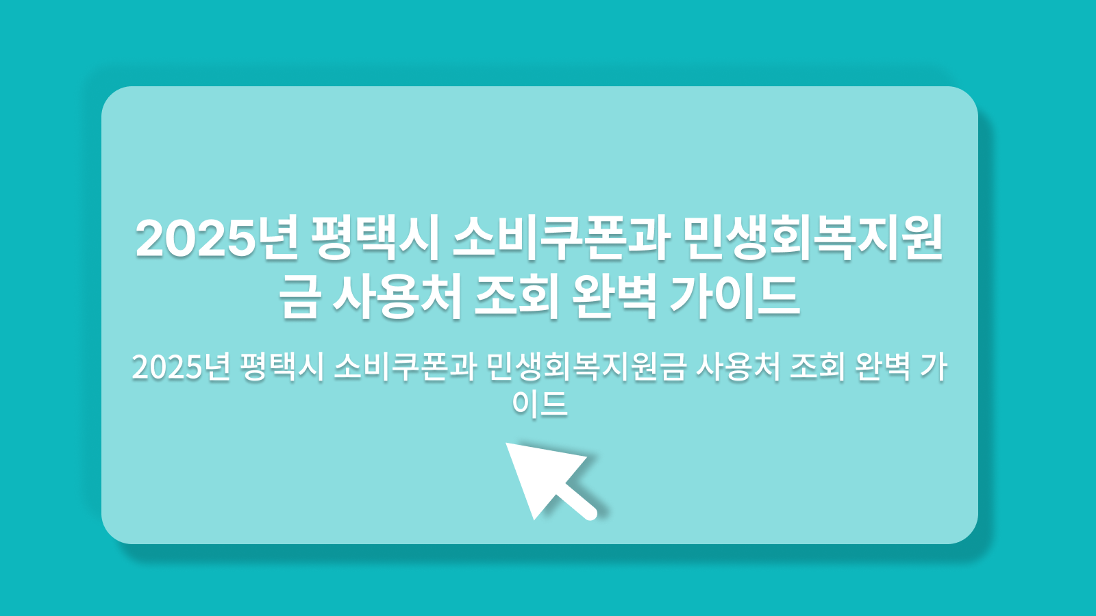 평택시 소비쿠폰