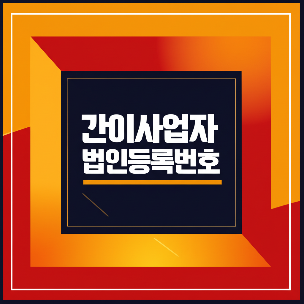 간이사업자 법인등록번호