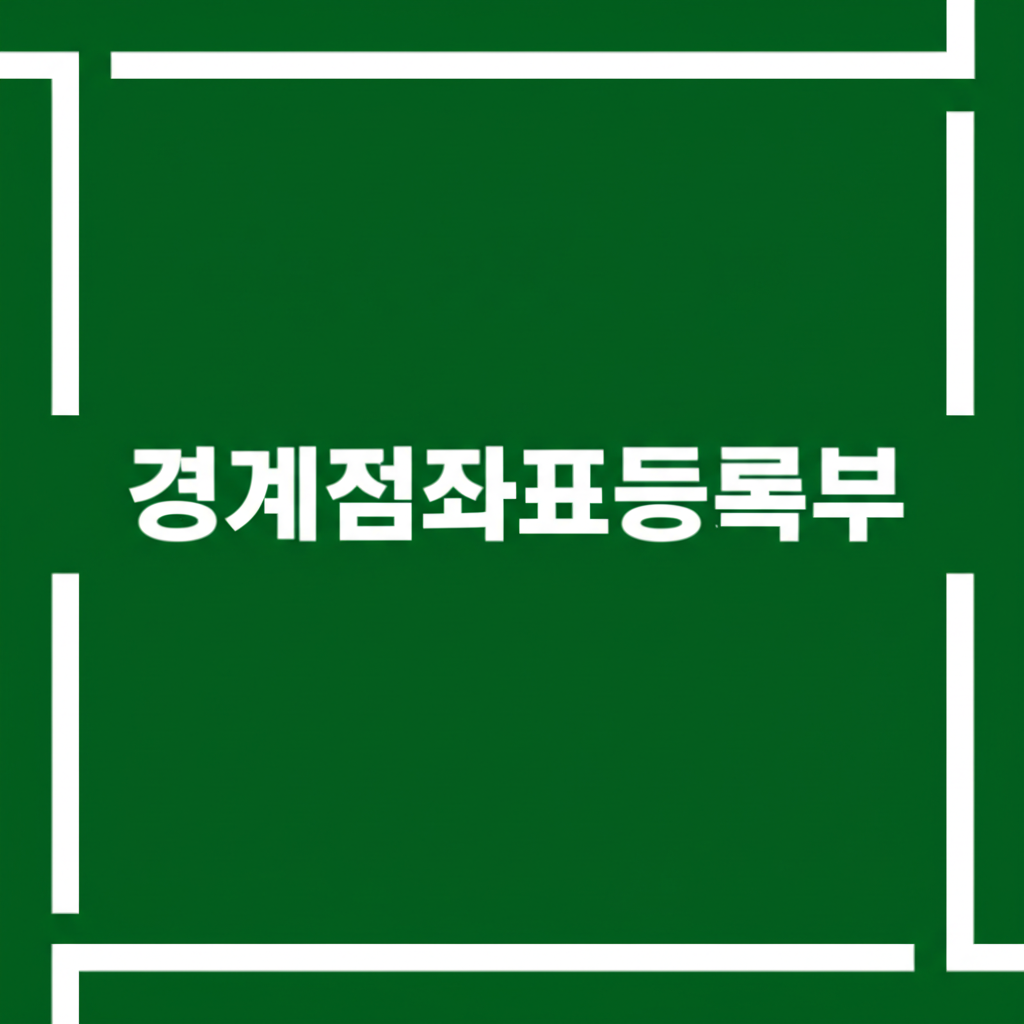 경계점좌표등록부