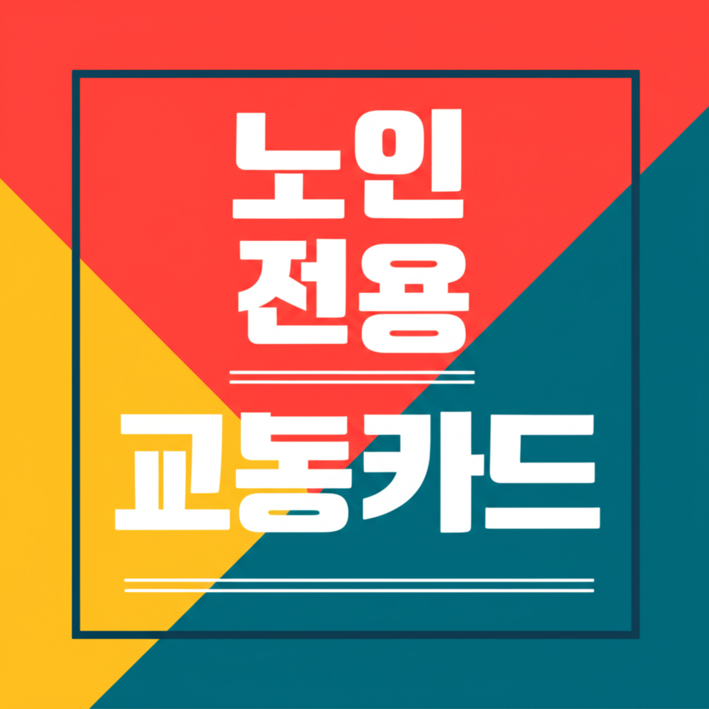 노인 전용 교통카드