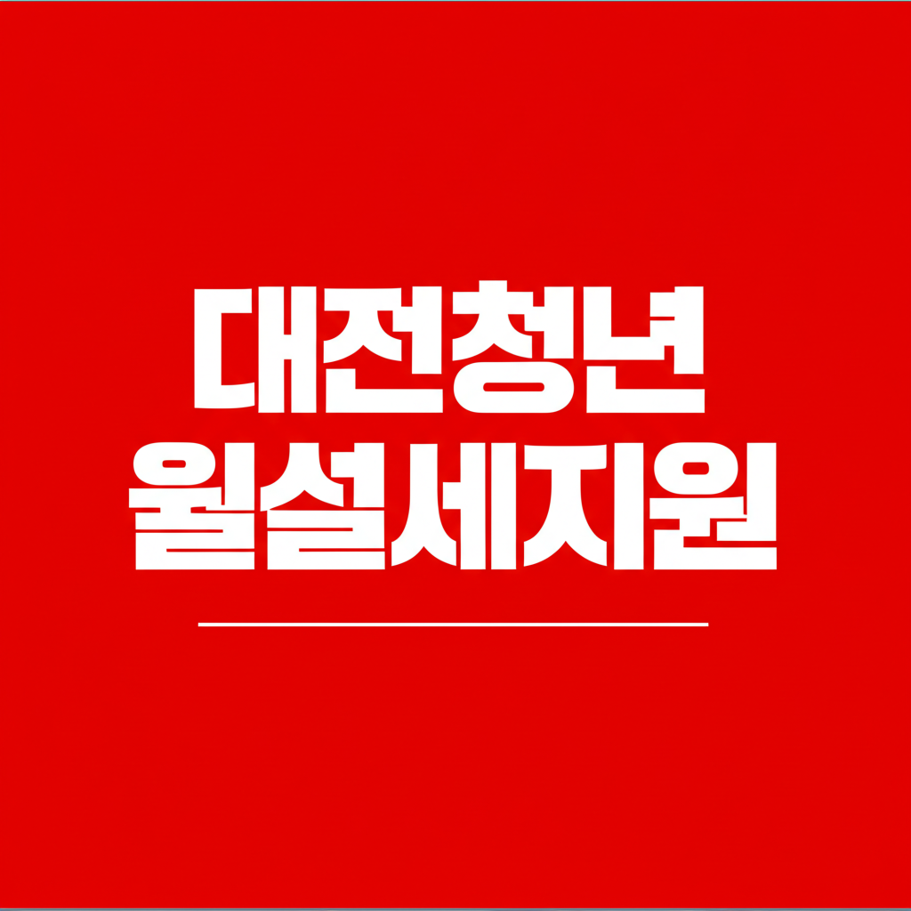 대전청년월세지원 정책