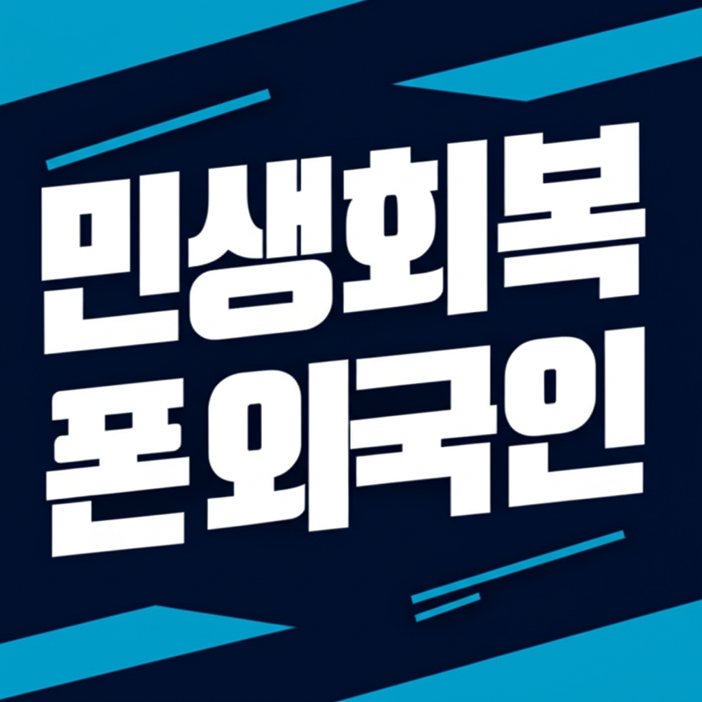 민생회복소비쿠폰외국인