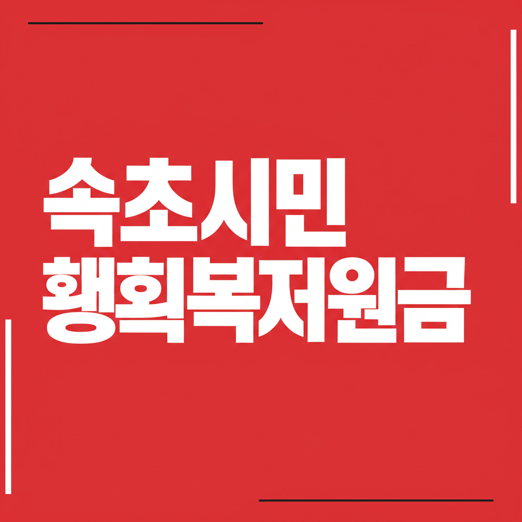 속초시민생회복지원금