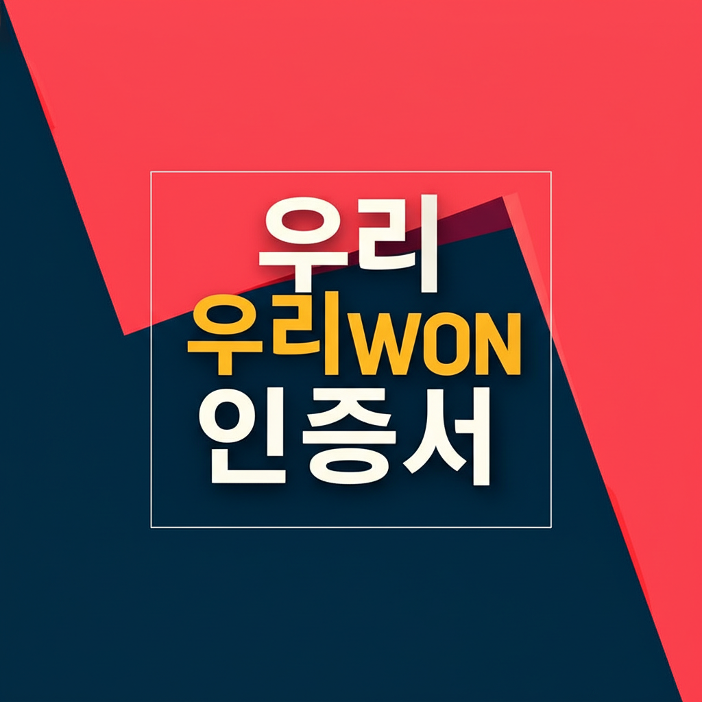 우리WON인증서