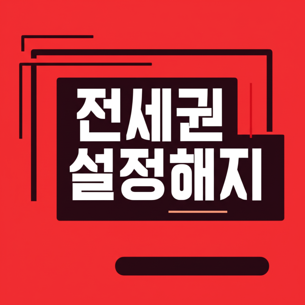전세권설정해지 비용과 셀프 해지 방법 서류까지 완벽 가이드