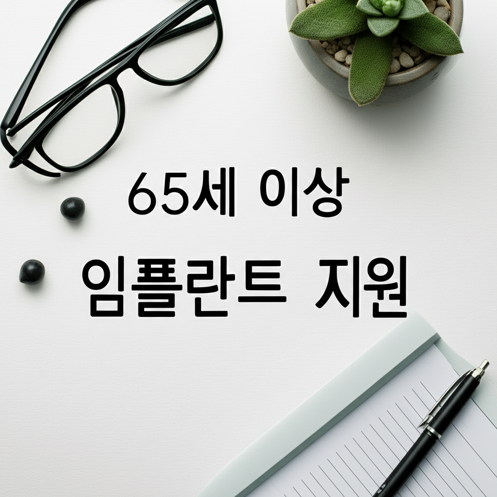 65세 이상 임플란트 지원