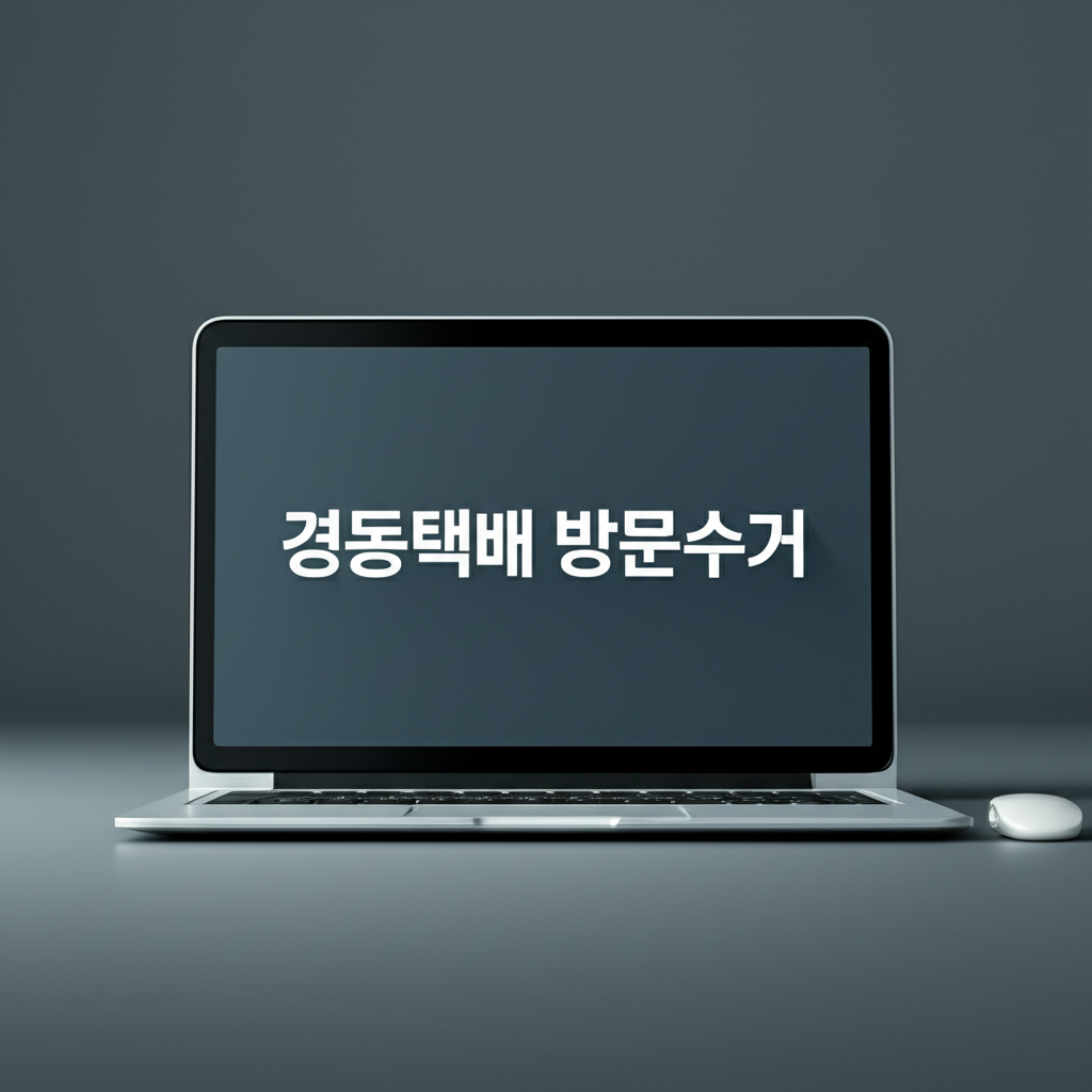 경동택배 방문수거 5단계 신청 방법과 비용 안내