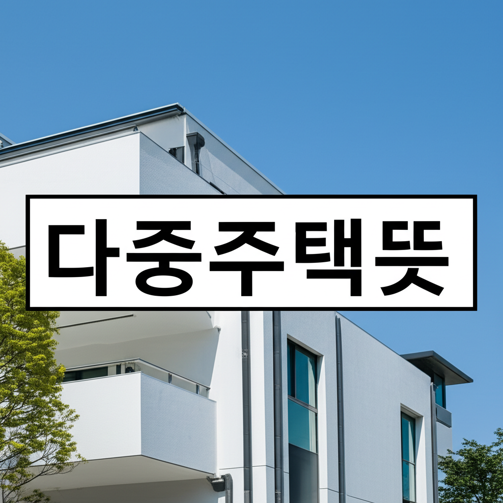 다중주택뜻 다중주택 다가구 차이점 5가지