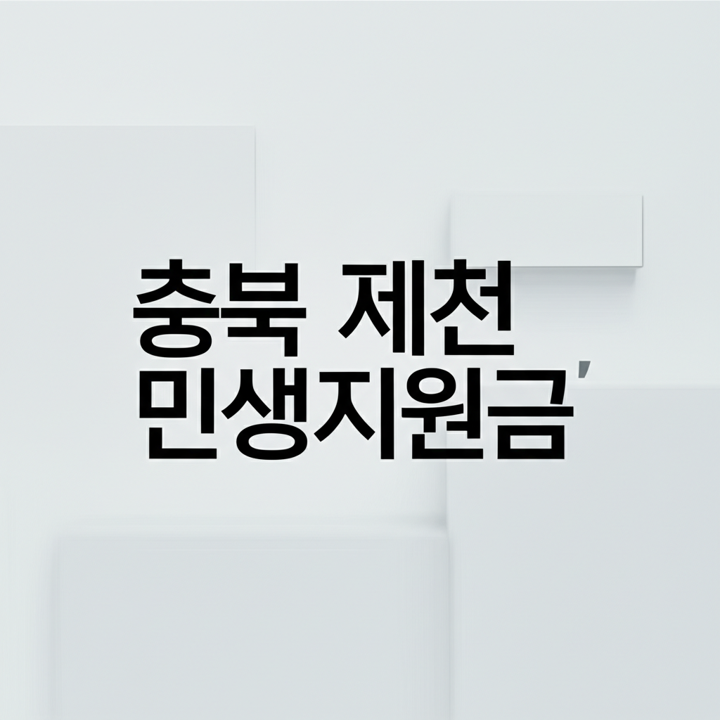 충북 제천 민생지원금