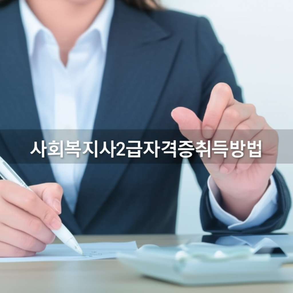 사회복지사2급자격증취득방법