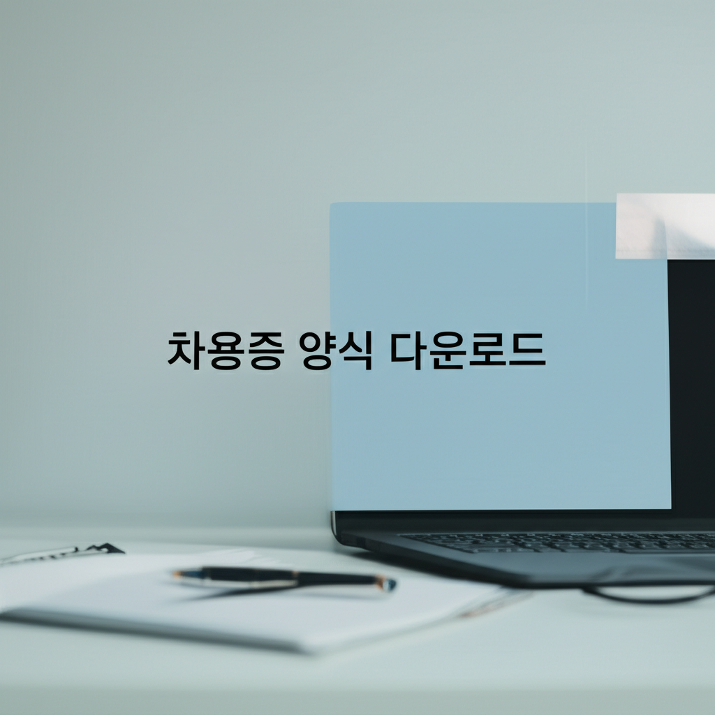 차용증 양식 다운로드