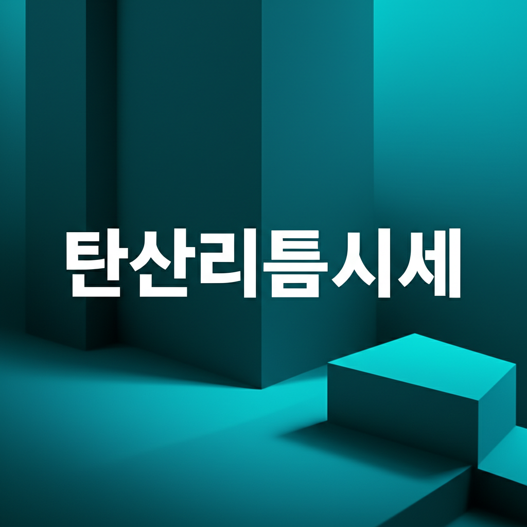 탄산리튬시세