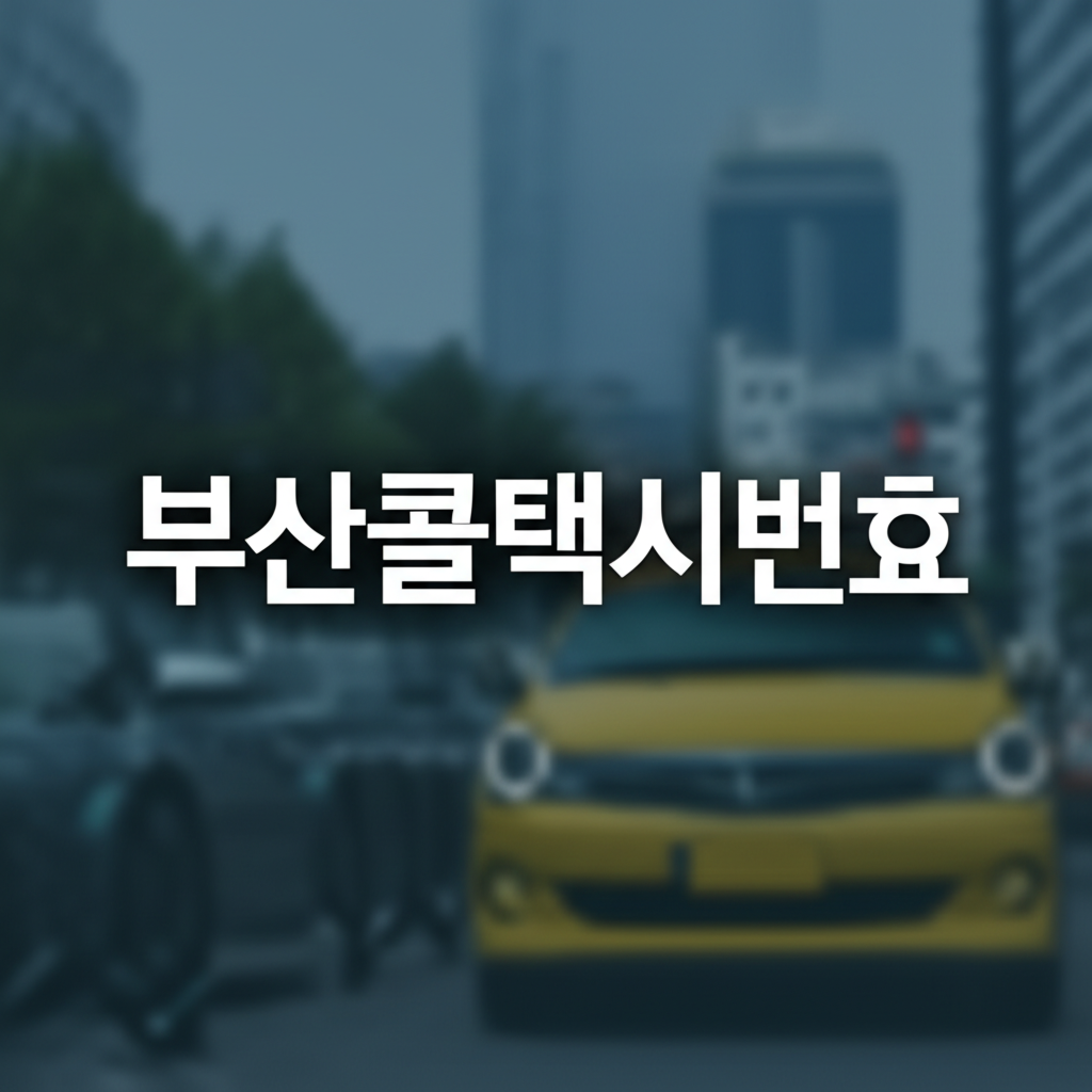 부산콜택시번호