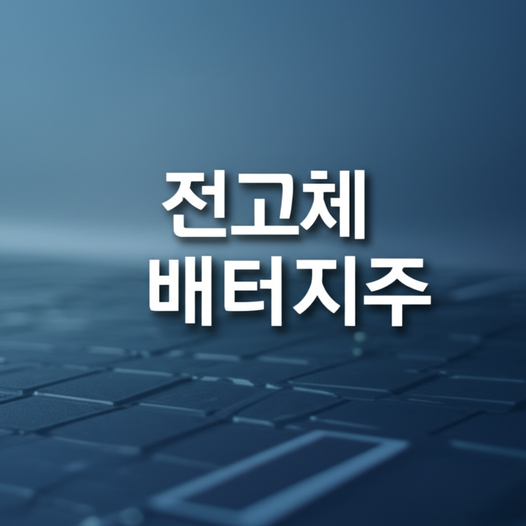 전고체밧데리주