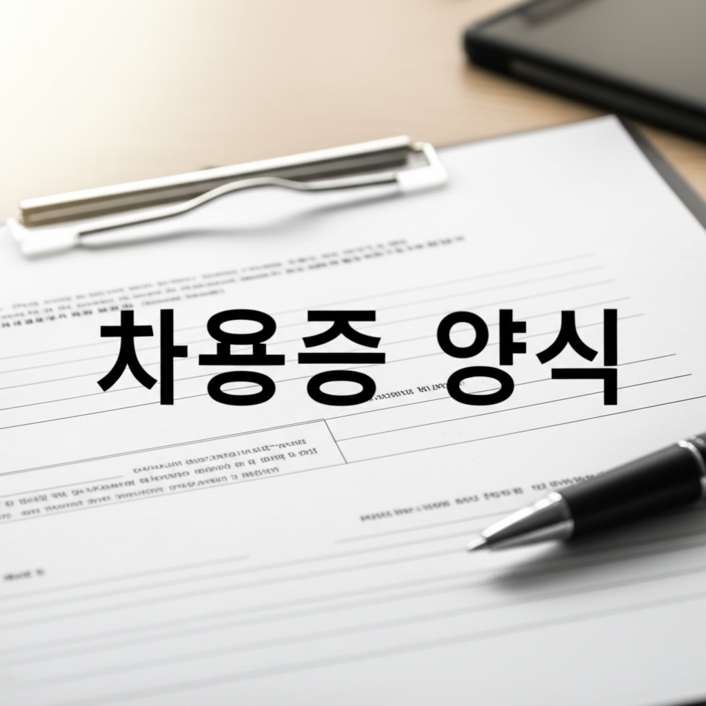 차용증 양식