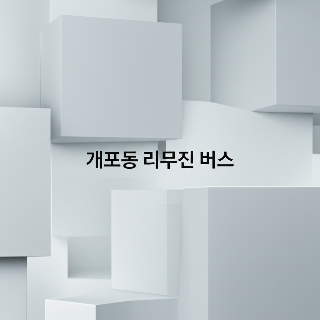 개포동 리무진 버스