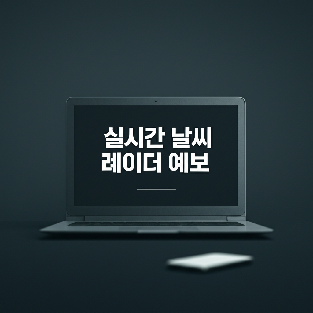 실시간 날씨 레이더 예보