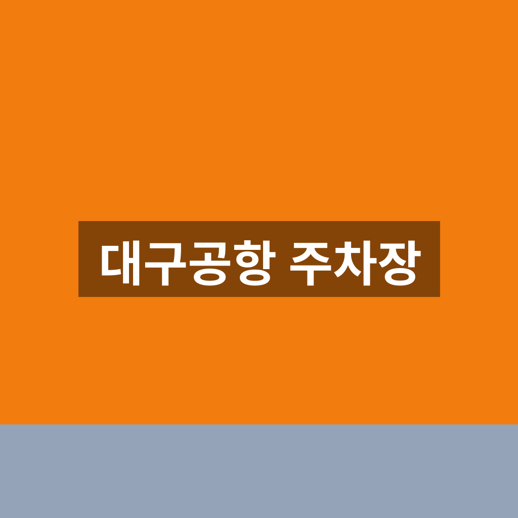 대구공항 주차장