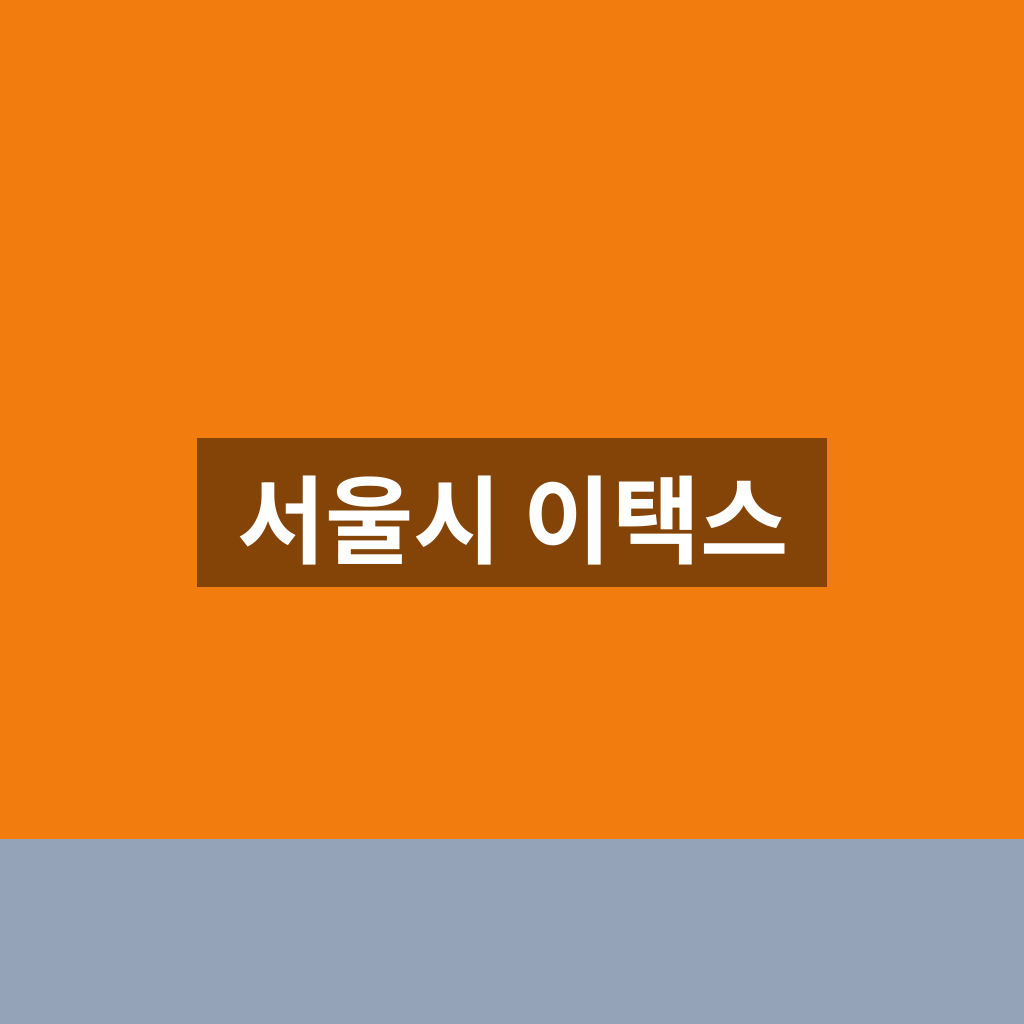 서울시 이택스