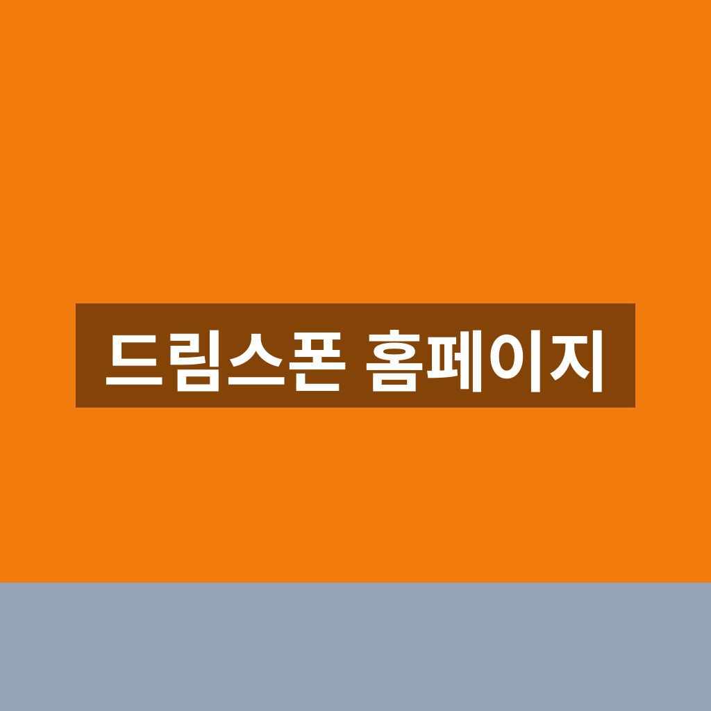 드림스폰 홈페이지