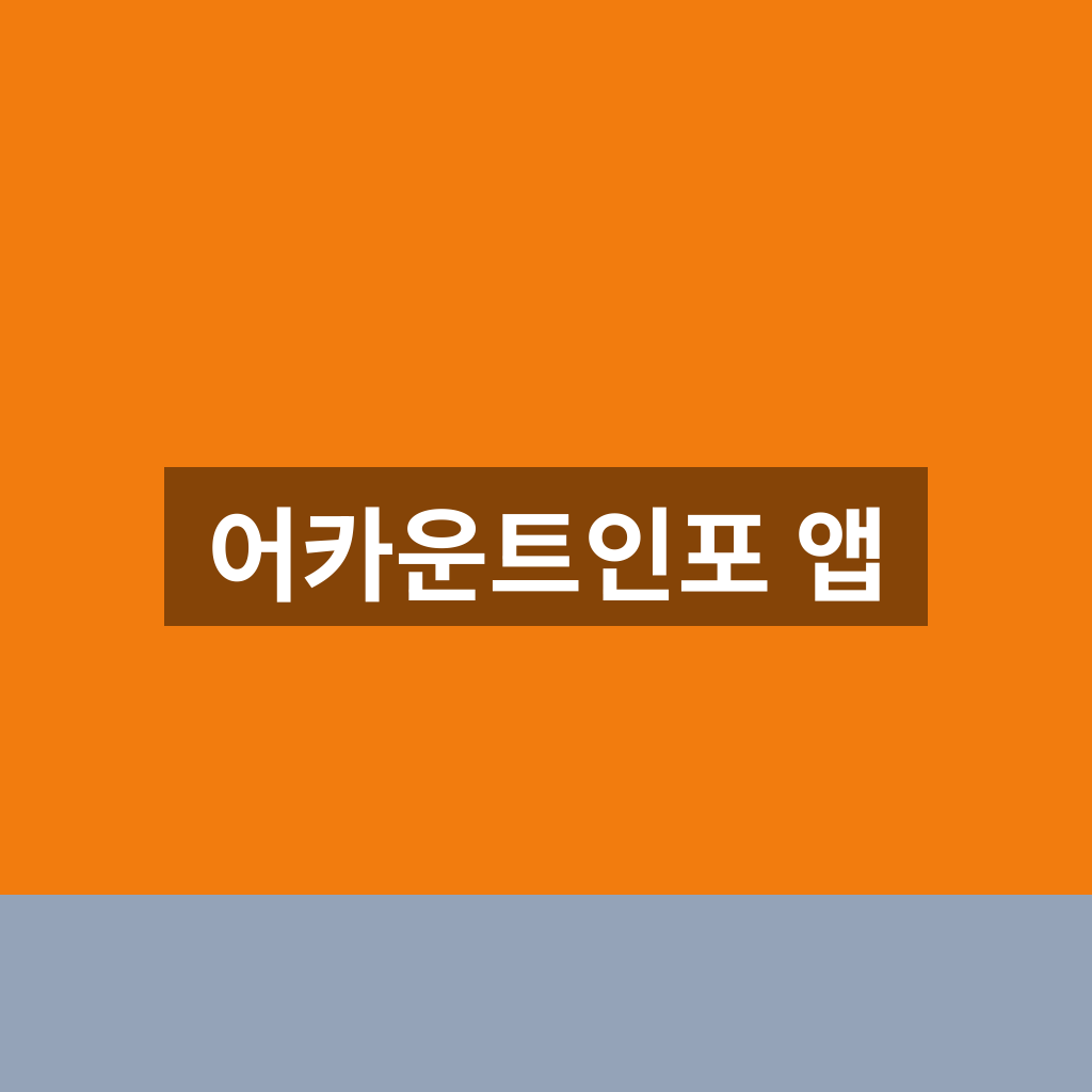 어카운트인포 앱