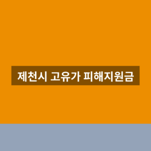 제천시 고유가 피해지원금 홈페이지 신청 1분만에 찾는법