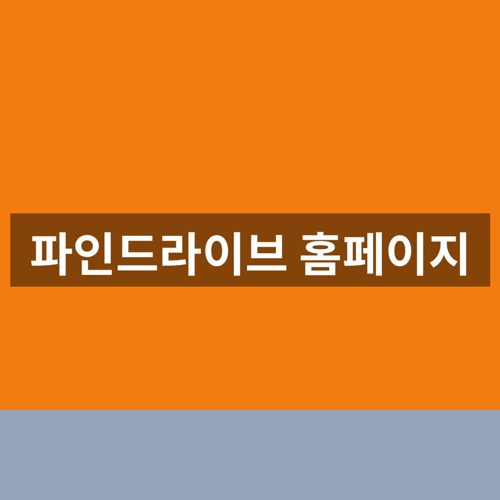 파인드라이브 홈페이지