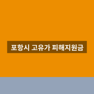 포항시 고유가 피해지원금 홈페이지 신청 1분만에 찾는법