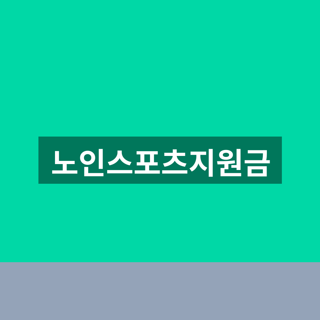노인스포츠지원금