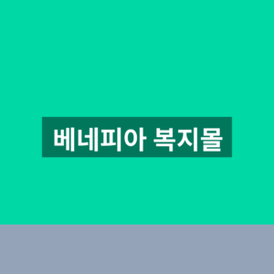 베네피아 복지몰 로그인 바로가기 1분만에 찾는법