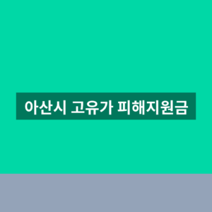아산시 고유가 피해지원금 2차 신청 사용처 1분만에 찾는법