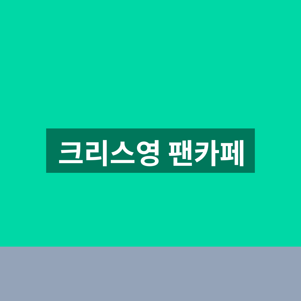 크리스영 팬카페