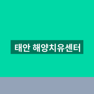 태안 해양치유센터 예약 1분만에 찾는법