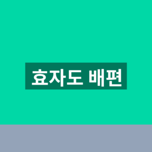 효자도 배편 홈페이지 예매 1분만에 찾는법