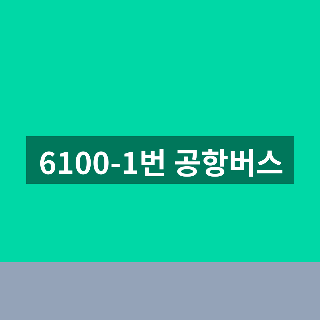6100-1번 공항버스