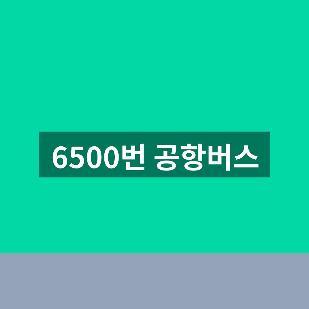 6500번 공항버스
