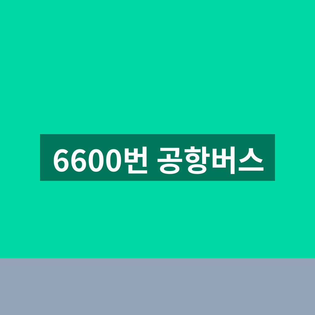 6600번 공항버스