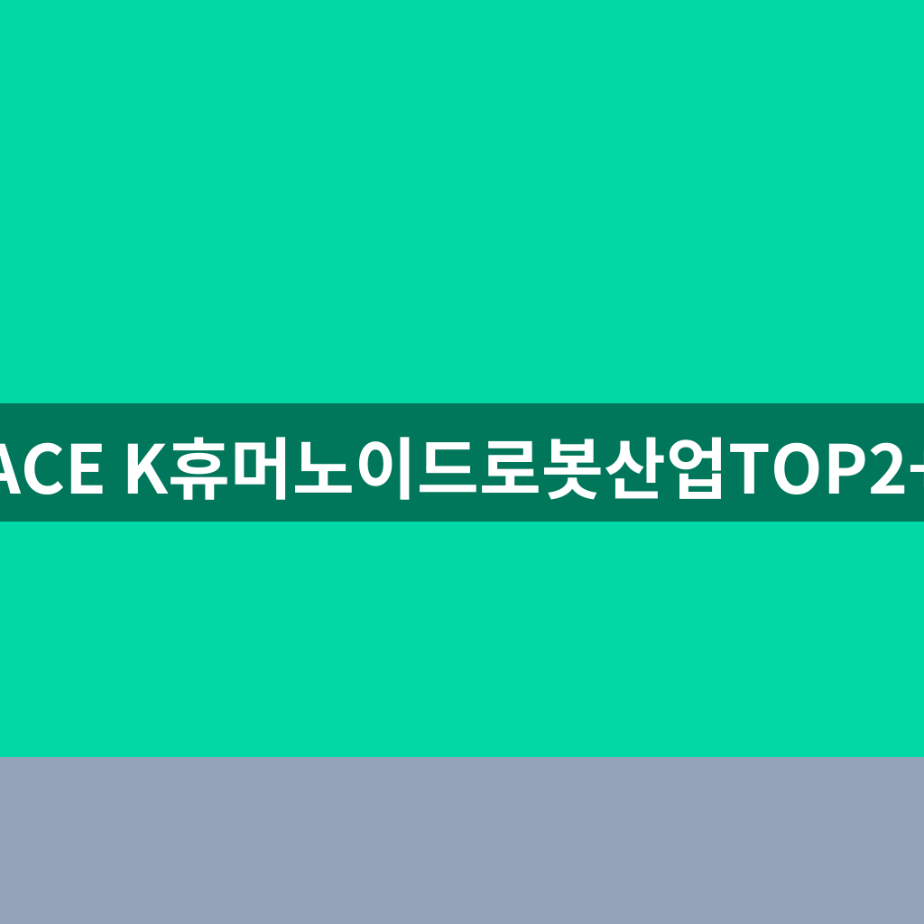 ACE K휴머노이드로봇산업TOP2+