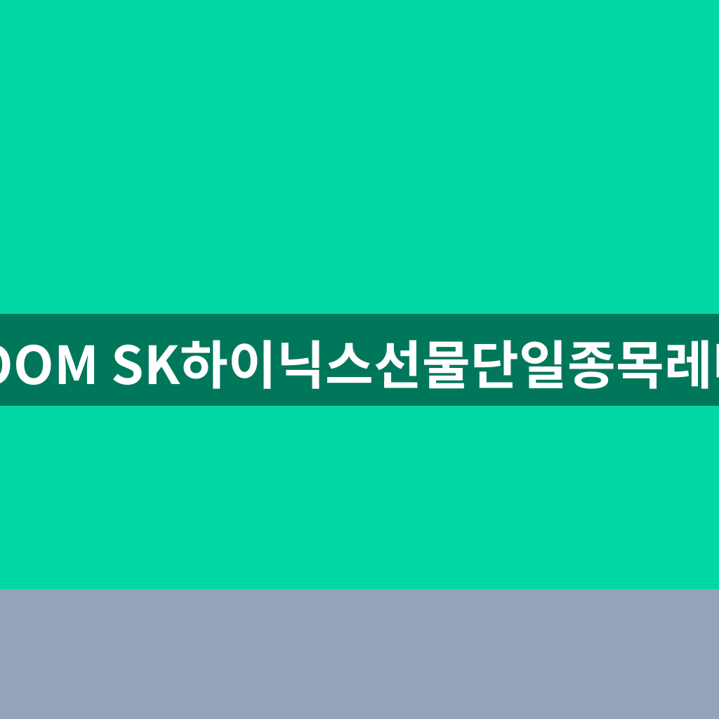KIWOOM SK하이닉스선물단일종목레버리지