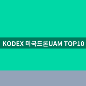 KODEX 미국드론UAM TOP10 배당금 주가 3가지 확인법