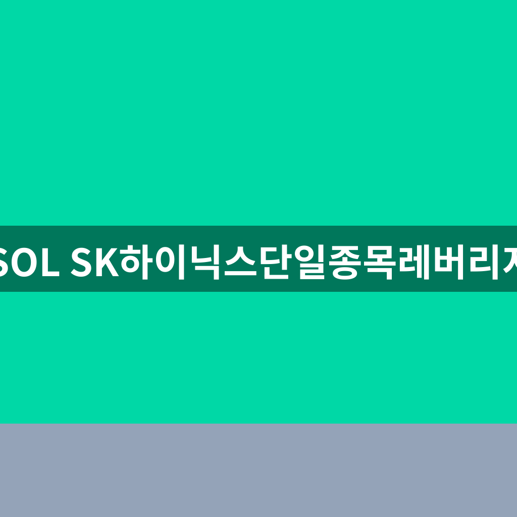 SOL SK하이닉스단일종목레버리지