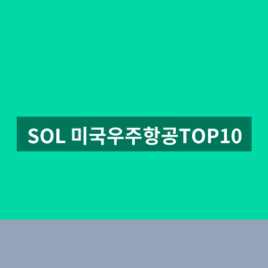 SOL 미국우주항공TOP10 스페이스X 주가 배당금 확인법