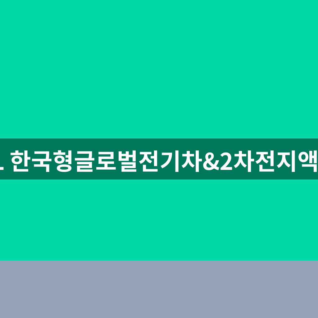 SOL 한국형글로벌전기차&2차전지액티브