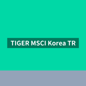 TIGER MSCI Korea TR 배당금 종목 1번 확인법