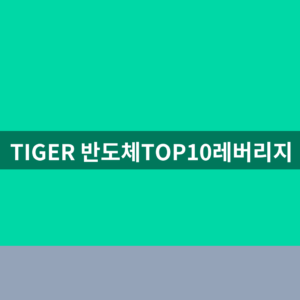 TIGER 반도체TOP10레버리지 주가 1분만에 확인하는법