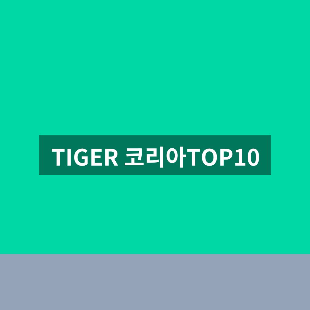 TIGER 코리아TOP10