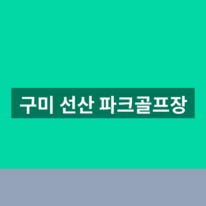구미 선산 파크골프장 예약 1분만에 확인하는법