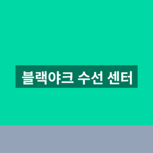 블랙야크 수선 센터 AS 접수 1분만에 찾는법