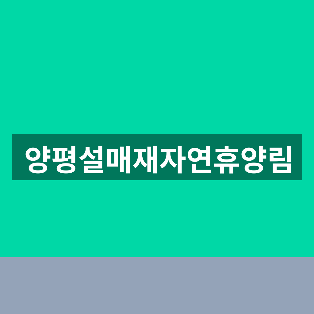 양평설매재자연휴양림